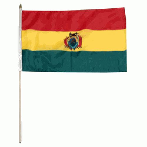 Bolivia Miniature small table desk flag 15cm x 10cm