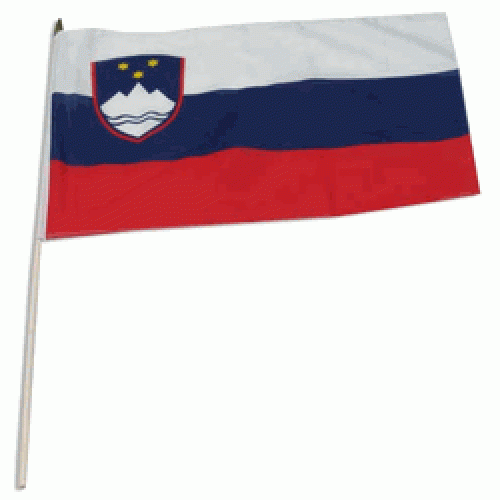 Slovenian Miniature small table desk flag 15cm x 10cm