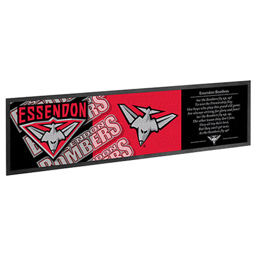 Essendon BOMBERS AFL Rubber Back Bar Runner