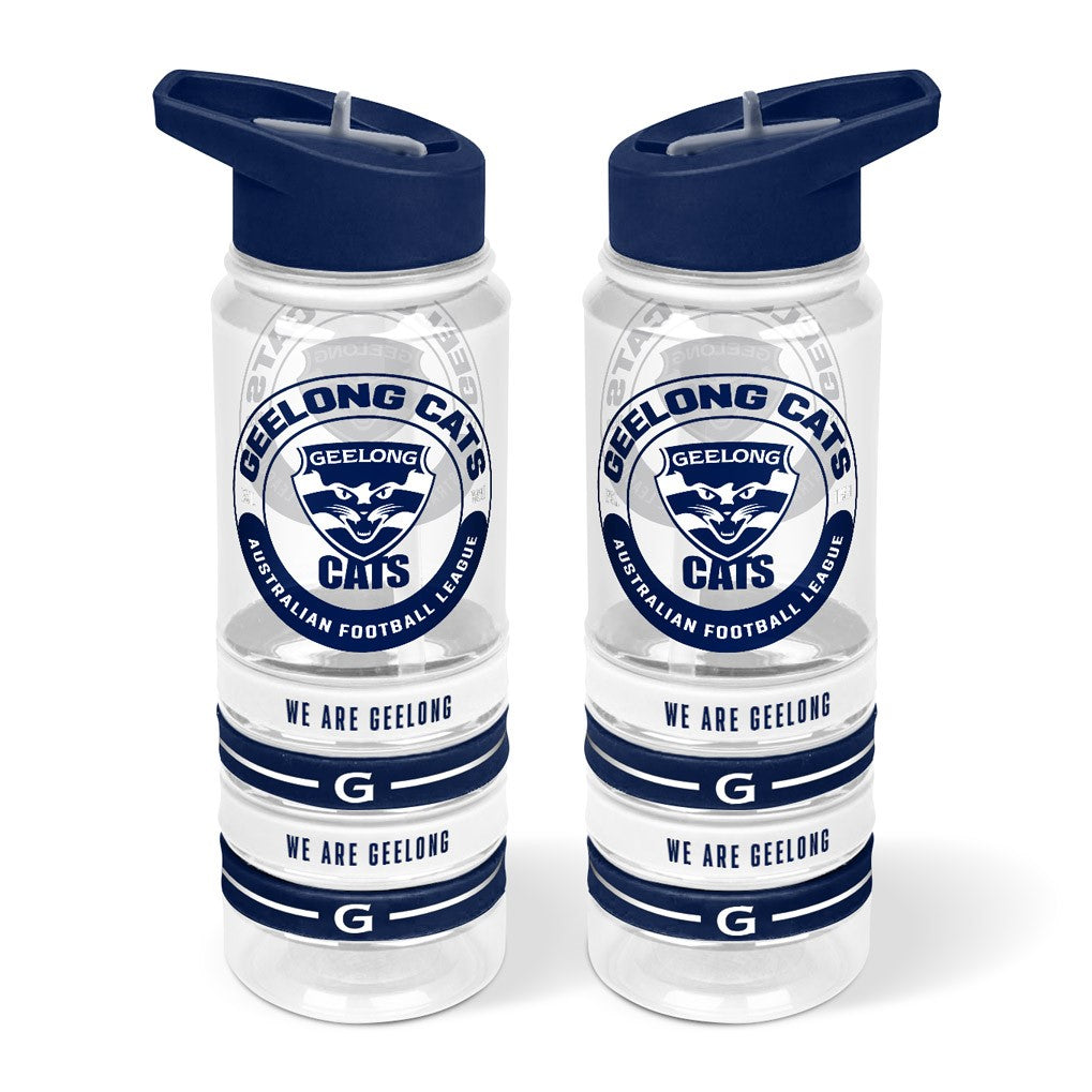 Geelong Cats AFL Tritan Sports Bottle with Bands