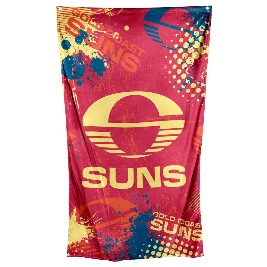 GOLD COAST SUNS Supporter Flag 150x90cm