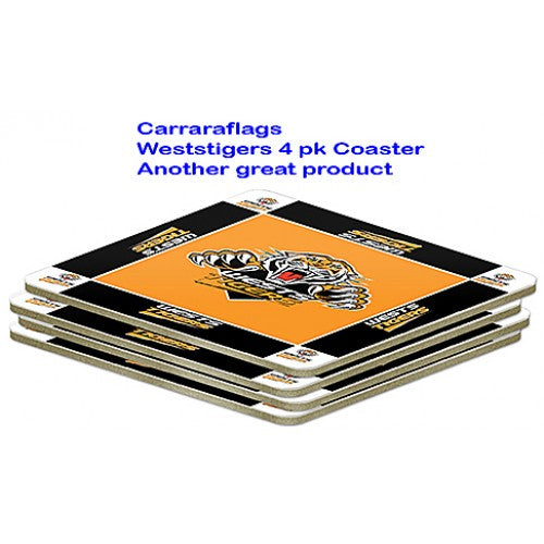 Wests Tigers Coasters 4pk