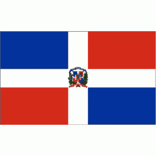 Dominica Republic large flag 150x90cm