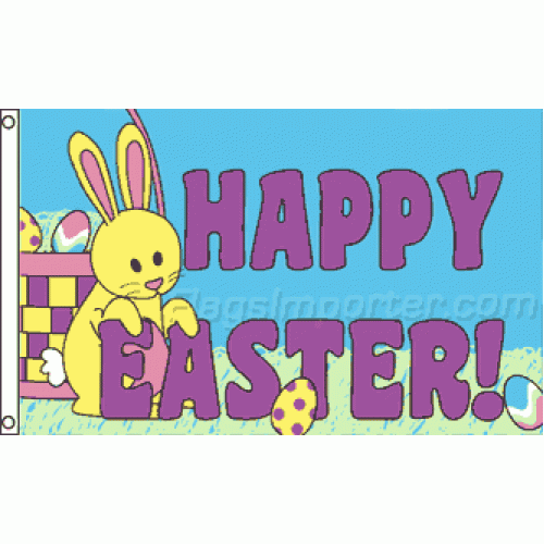 Happy Easter Large Flags 150 x 90cm