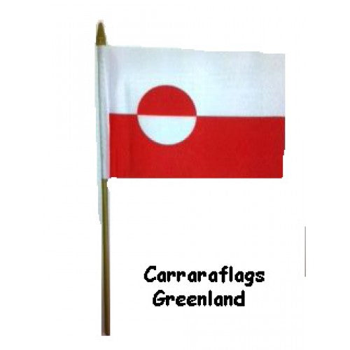 Greenland Miniature small table desk flag 15cm x 10cm