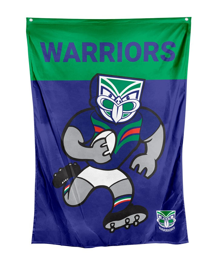 WARRIORS MASCOT WALL FLAG