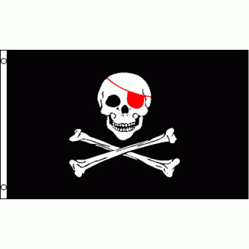 Pirate (New release) Red Eye Patch 150 x 90cm