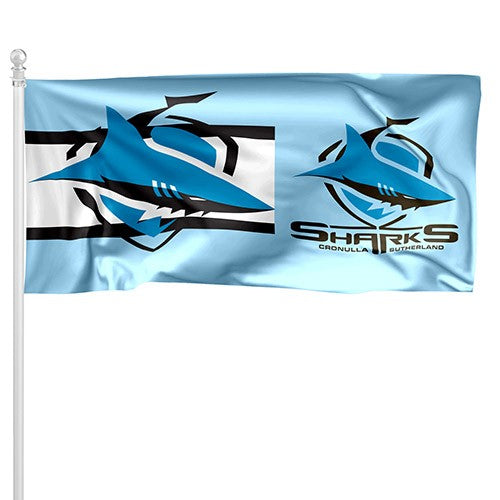 SHARKS POLE FLAG