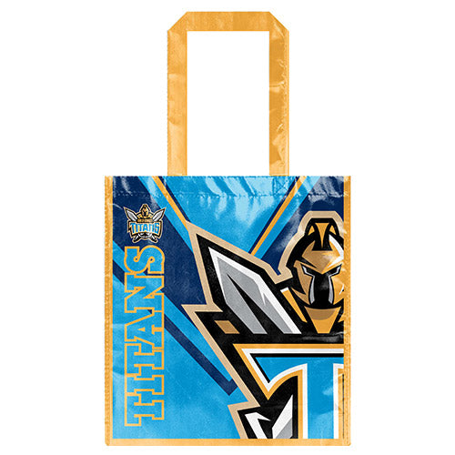 Gold Coast Titans NRL Laminated Shopping Bag