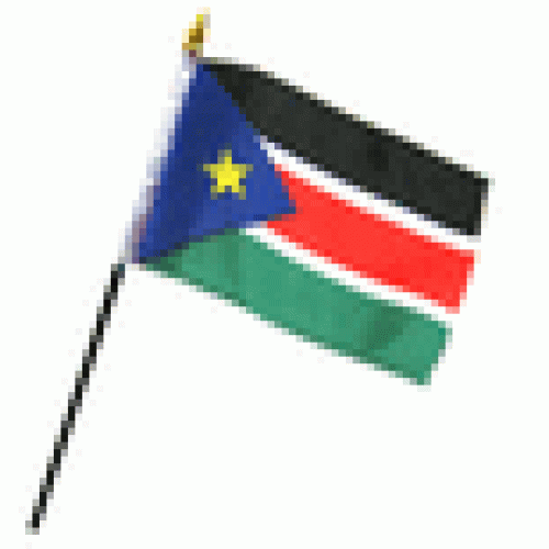 South Sudan (New) Miniature small table desk flag 15cm x 10cm