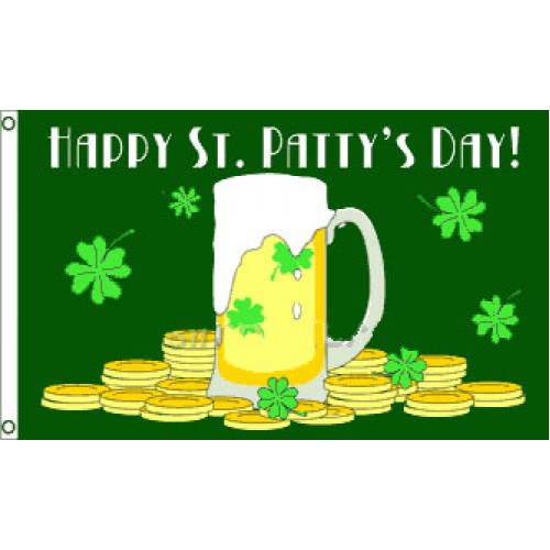 Happy St Patty's Day Flag 150 x 90cm