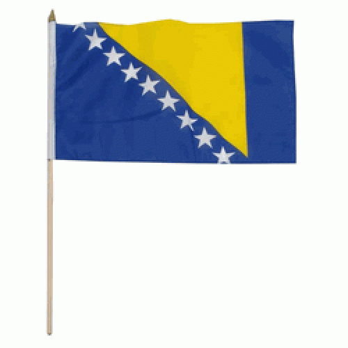Bosnia Miniature small table desk flag 15cm x 10cm