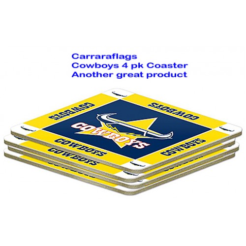 North Queensland Cowboys coasters 4pk