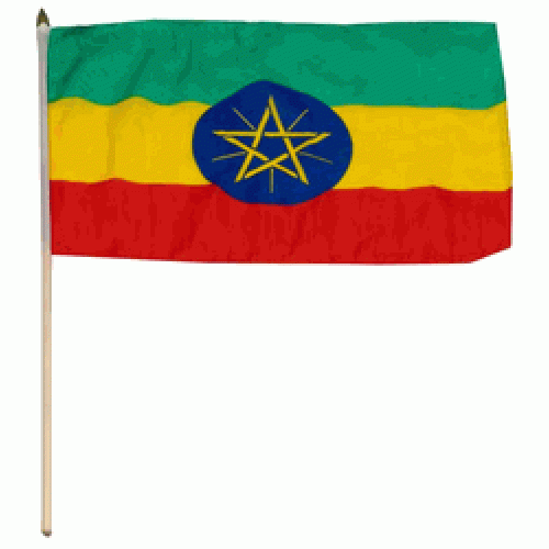 Ethiopia Miniature small table desk flag 15cm x 10cm