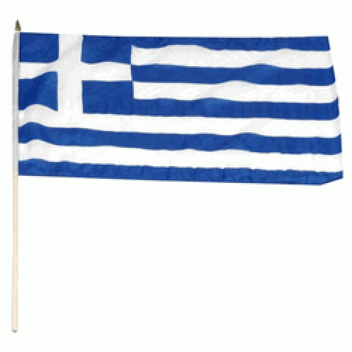 Greece Miniature small table desk flag 15cm x 10cm