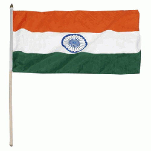 India Miniature small table desk flag 15x10cm