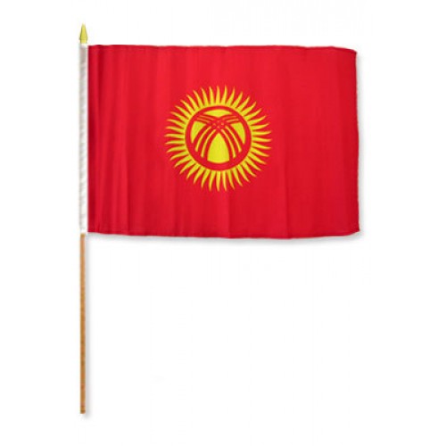 Kyrgyzstan Miniature small table desk flag 15cm x 10cm