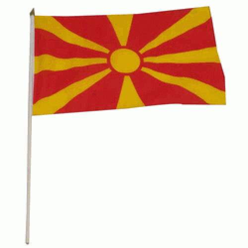 Macedonia Miniature small table desk flag 15cm x 10cm