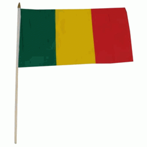 Mali Miniature small table desk flag 15cm x 10cm