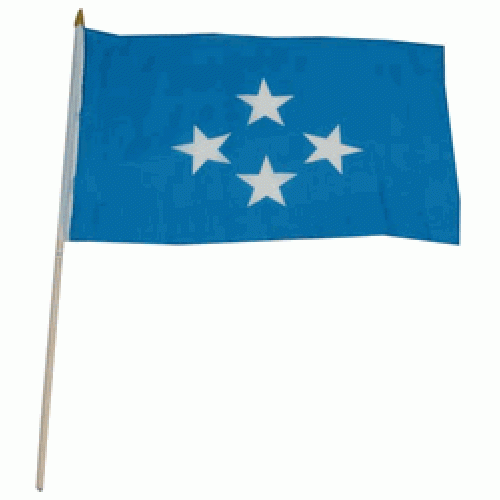 Micronesia Miniature small table desk flag 15cm x 10cm