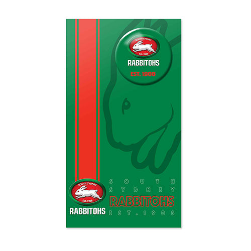 South Sydney Rabbitohs NRL BLANK BIRTHDAY GIFT CARD W BADGE AND ENVELOPE