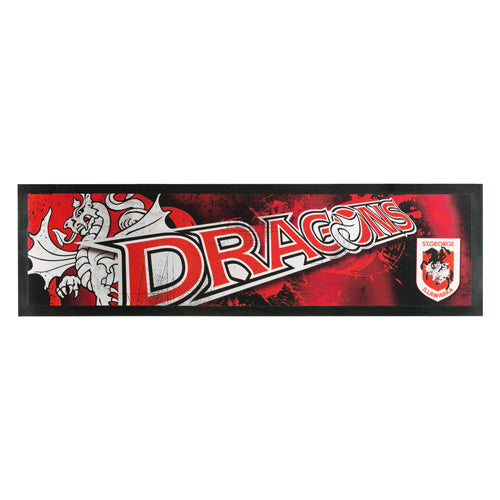 St George (Dragons) NRL Rubber Back Bar Runner.