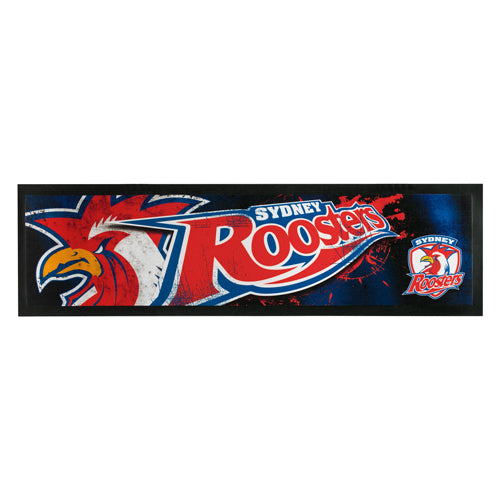 Sydney Roosters NRL Rubber Back Bar Runner.