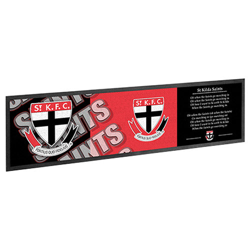 St Kilda SAINTS AFL Rubber Back Bar Runner