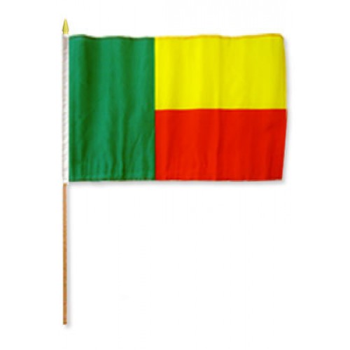 Benin Miniature small table desk flag 15cm x 10cm