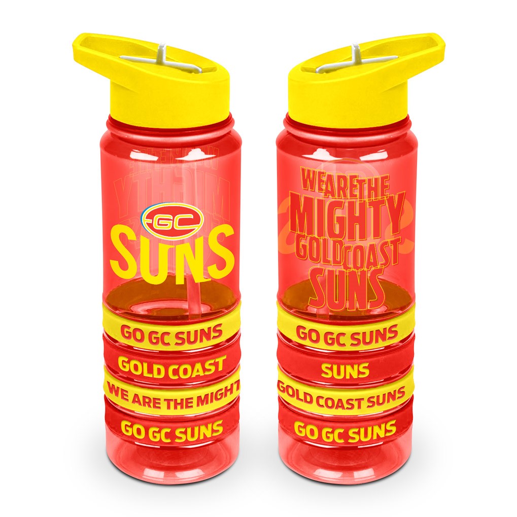 GOLD COAST SUNS DRINK BOTTLE & BANDS