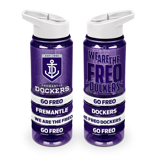 Fremantle DOCKERS AFL Tritan Sports Bottle with Bands