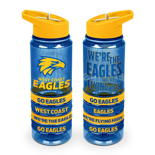 West Coast Eagles AFL Tritan Sports Bottle with Bands