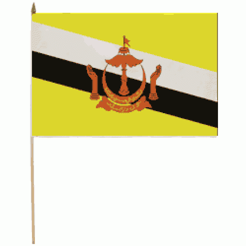 Burnei Miniature small table desk flag 15cm x 10cm