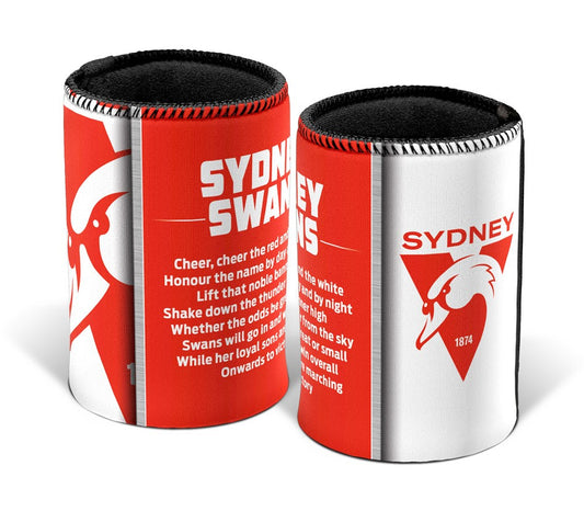SYDNEY SWANS SONG CAN COOLER NEW LOGO