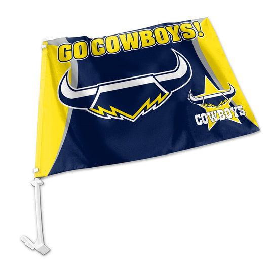 Nth Queensland (Cowboys) car flag 38x27cm