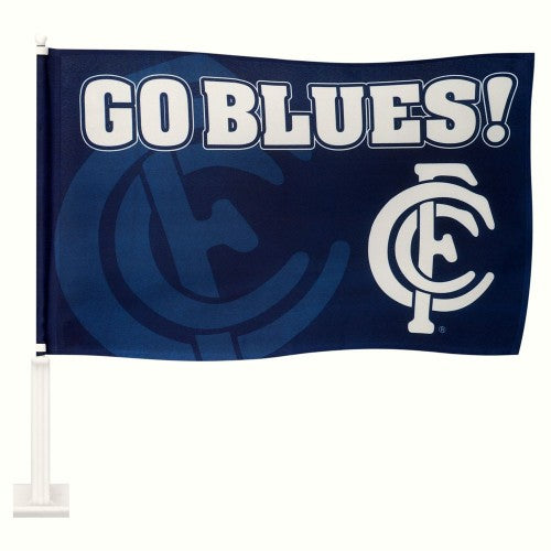 Carlton Blues car flag size Size 27x38cm