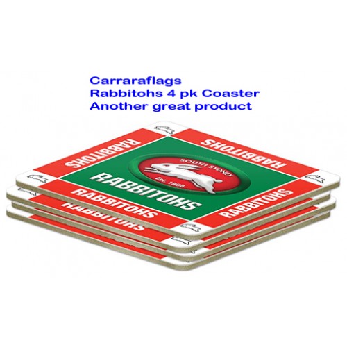 South Sydney Rabbitohs Coasters 4pk