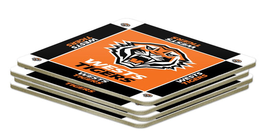 Wests Tigers Coasters 4pk