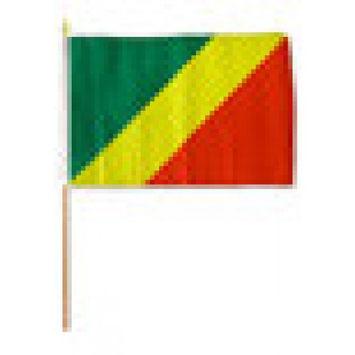 Congo Miniature small table desk flag 15cm x 10cm