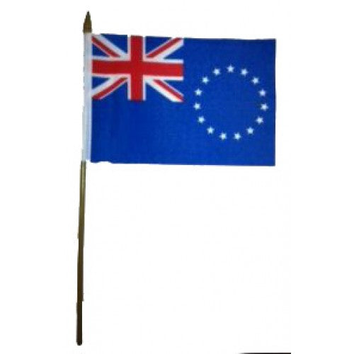 Cook island Miniature small table desk flag 15cm x 10cm