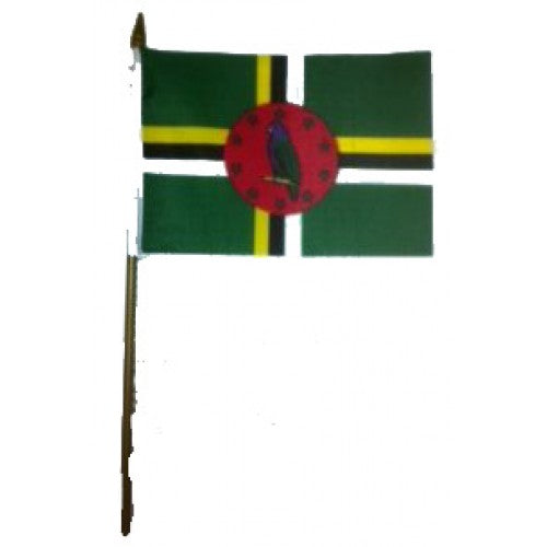 Dominica Miniature small table desk flag 15cm x 10cm