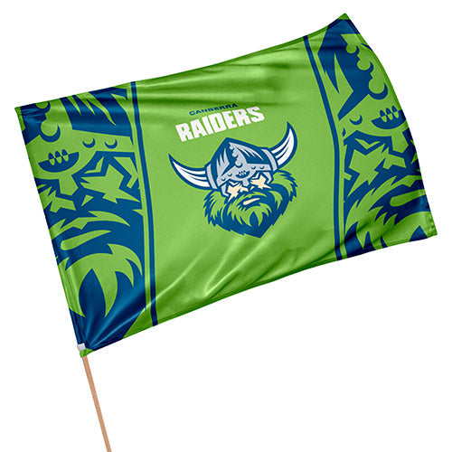Canberra Raiders Medium game day flag 90x60cm  (NO STICK)