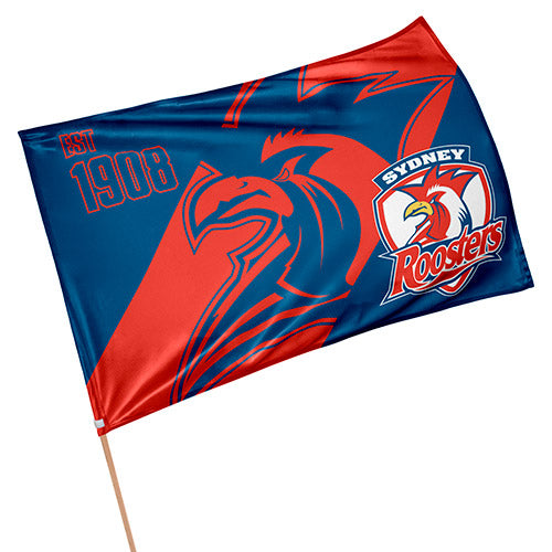 Sydney Roosters Medium Flag 90x60cm  (NO STICK)