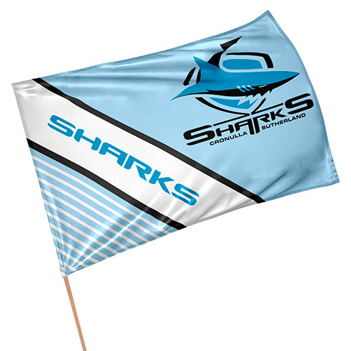 Cronulla Sharks Medium Flag 90x60cm  (NO STICK)
