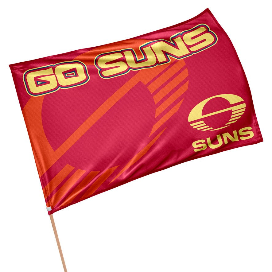 Gold Coast Suns flag 90x60cm  (No Stick)