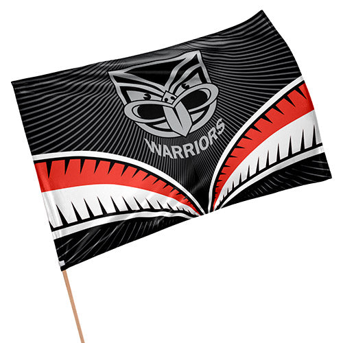 New Zealand Warriors Medium Flag 90x60cm  (NO STICK)