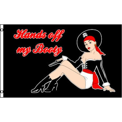 Pirate Hands of my Booty Flag 150x90cm