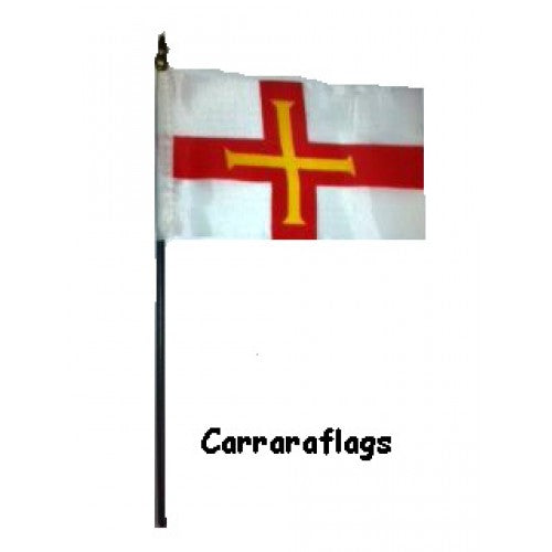 Guernsey Miniature small table desk flag 15cm x 10cm