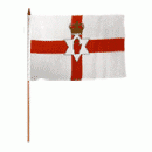 Ireland nth MINIATURE SMALL TABLE DESK FLAG 15CM X 10CM