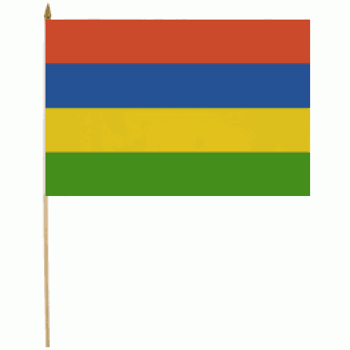 Mauritius Miniature small table desk flag 15cm x 10cm